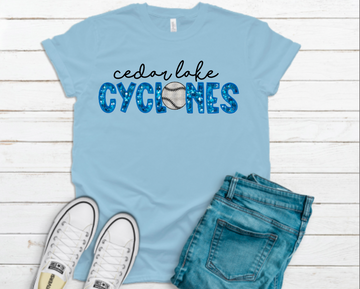 Cedar Lake Cyclones Faux-Sequin