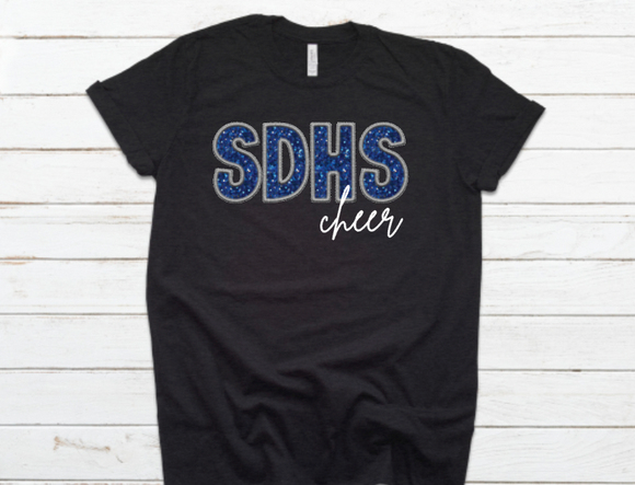 Faux-Sequin SDHS Cheer