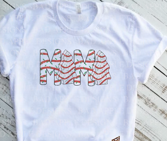 Mama Christmas Tree Cake