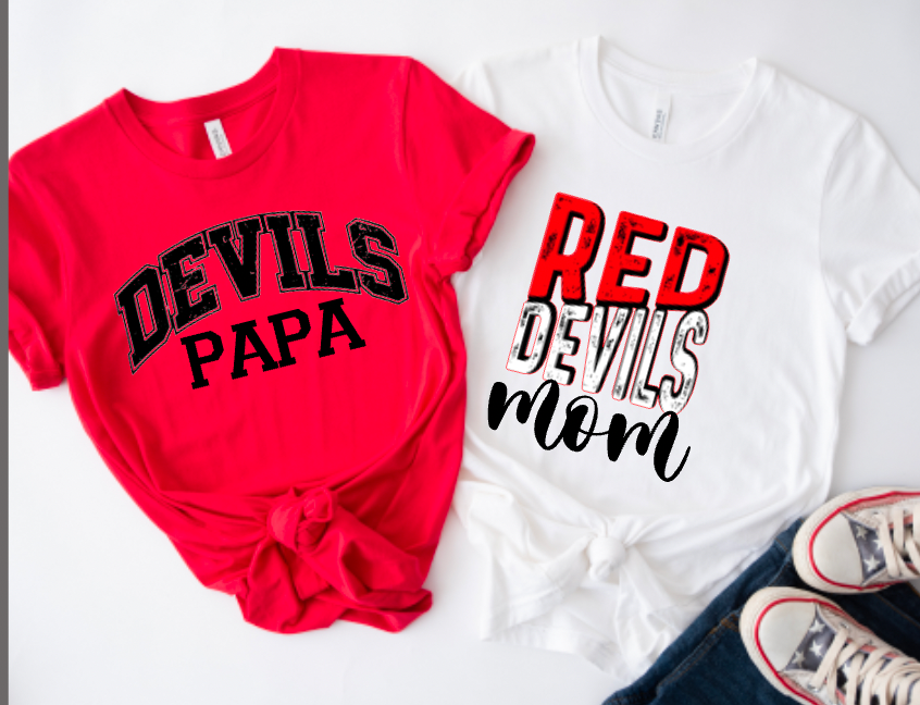 Red Devils Mascot Family
