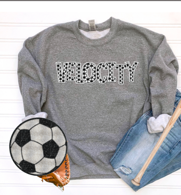 Custom Faux-Sequin Team Name