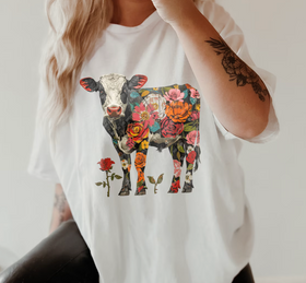 Floral Cow