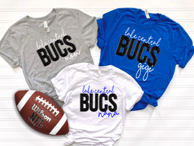 Lake Central Bucs Faux-Sequin Personalized Family