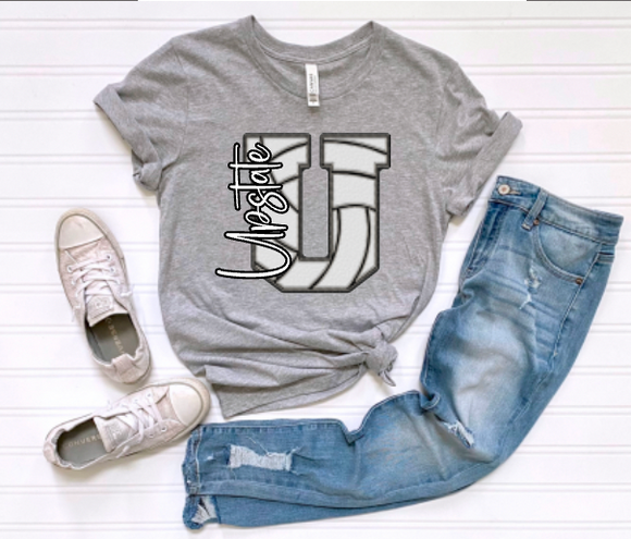 Faux-Leather Varsity Mascot Initial