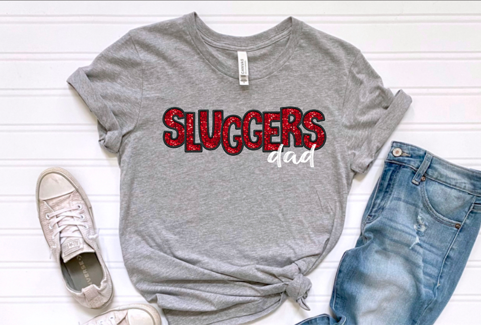 Faux-Sequin Sluggers Softball (include Personalized) - 0