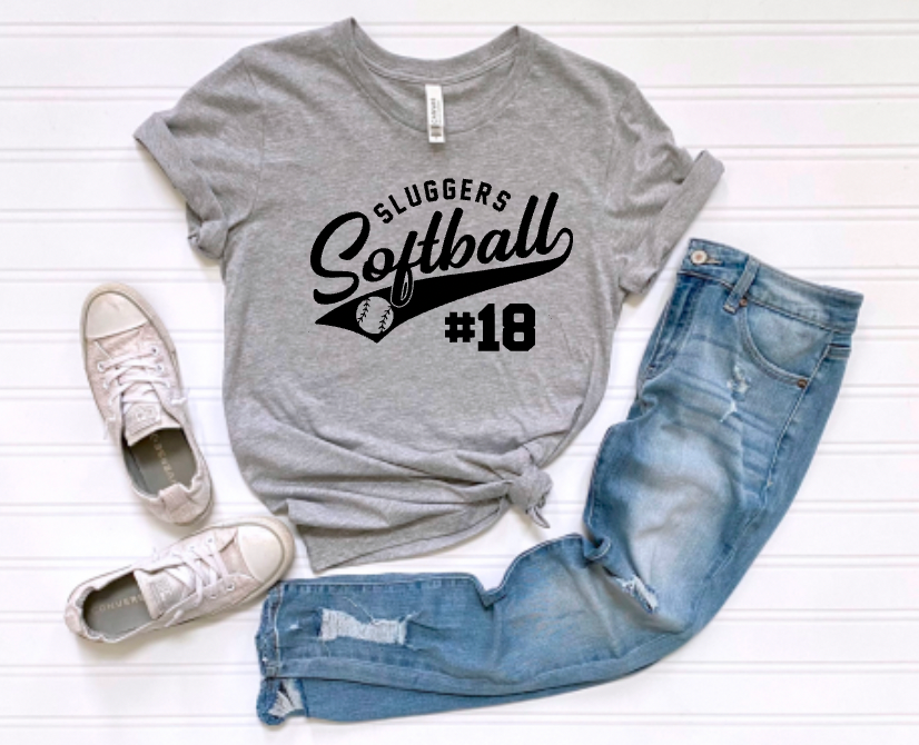 Sluggers Softball (Personalized w/Number)