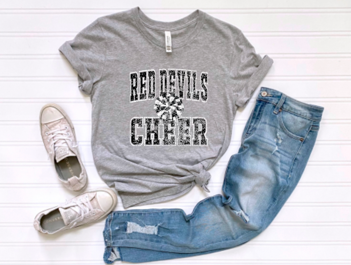 Red Devils Cheer Vintage Classic