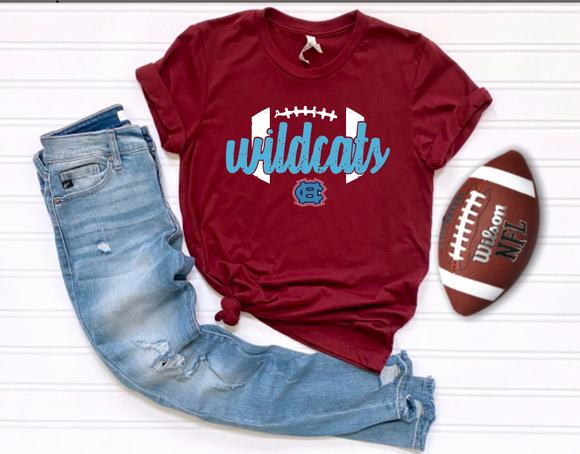 Hanover Wildcats Distressed Football