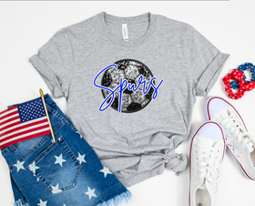 Faux-Sequin Spurs Soccer