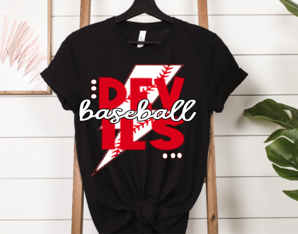 (YourTeam) Retro Fun Baseball Bolt