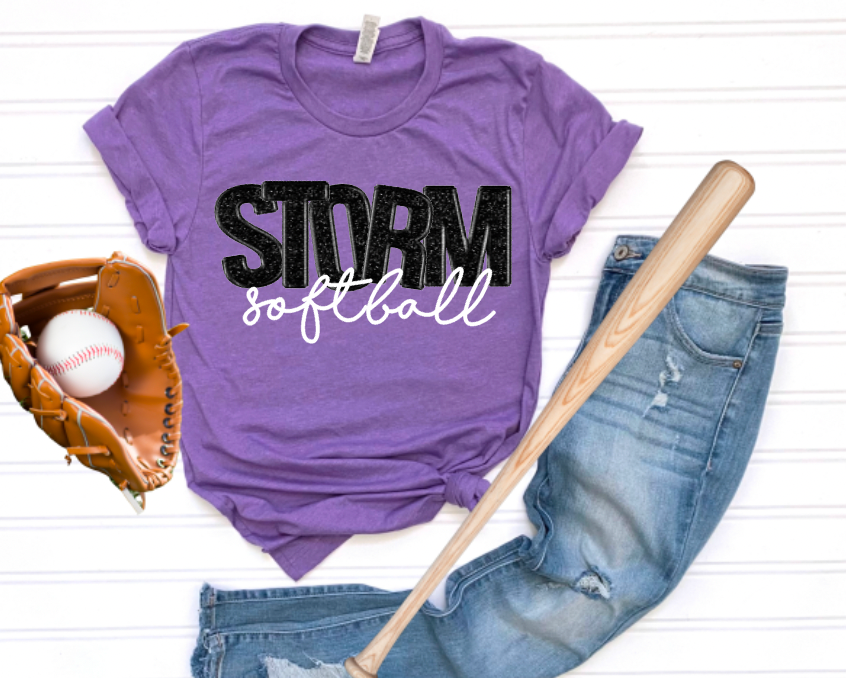Faux-Sequin Storm Softball