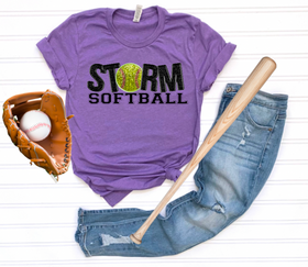 Faux-Sequin Storm Softball Varsity