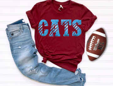Faux-Sequin Cats Scratch