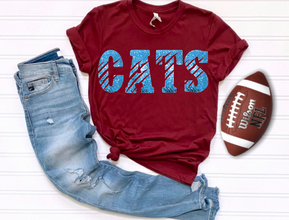 Faux-Sequin Cats Scratch