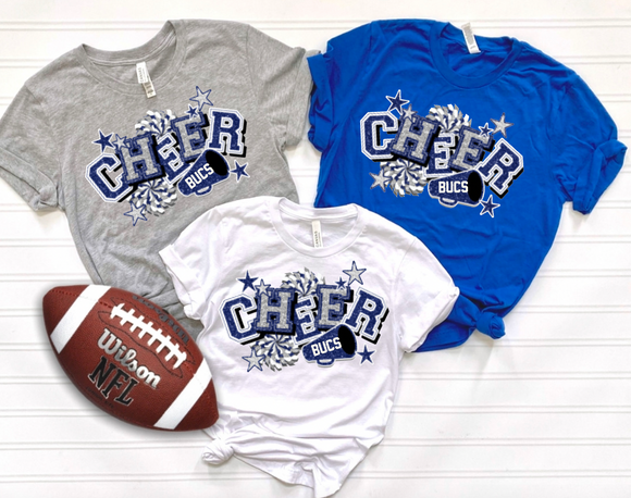 Faux-Glitter Bucs Cheer