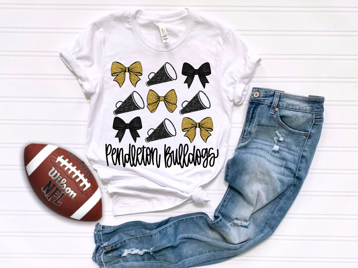 Pendleton Bulldogs Cheer Faux-Sequin Coquette