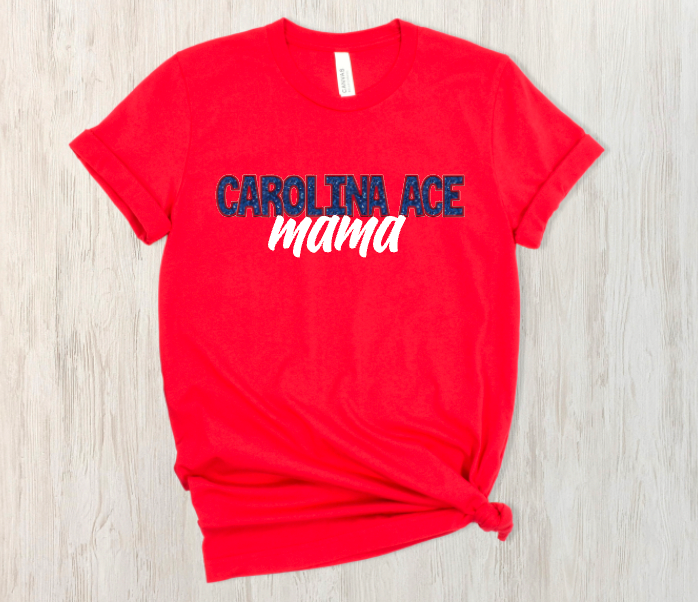 Faux-Sequin Carolina Ace (Personalized)