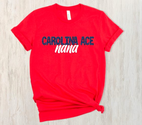 Faux-Sequin Carolina Ace (Personalized)