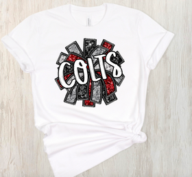Colts Faux-Sequin Pom