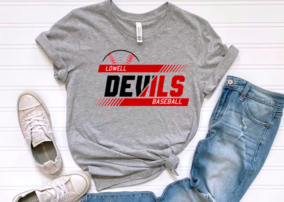 (YourTeam) Softball Baseball Simple Stripe (include team name and 2 colors in personalization box)