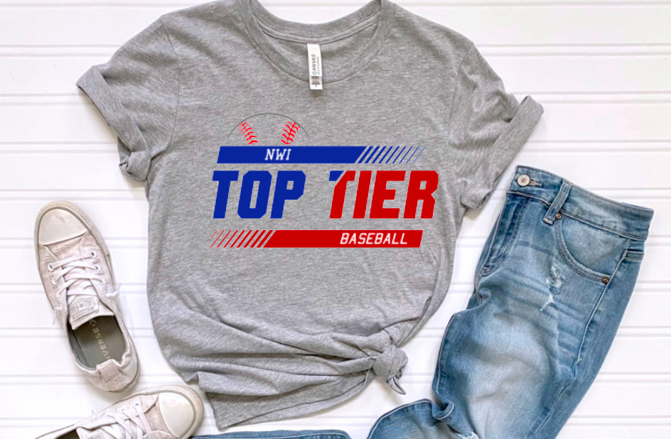 (YourTeam) Softball Baseball Simple Stripe (include team name and 2 colors in personalization box)