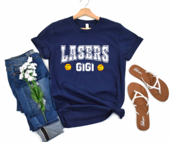 Lasers Distressed Arch (Personalized)