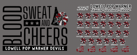 Lowell Devils Junior Pop Warner Cheer Roster