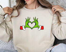 Green Guy Heart Hands