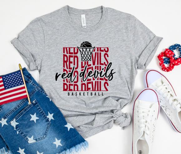 Red Devils Basketball Wave