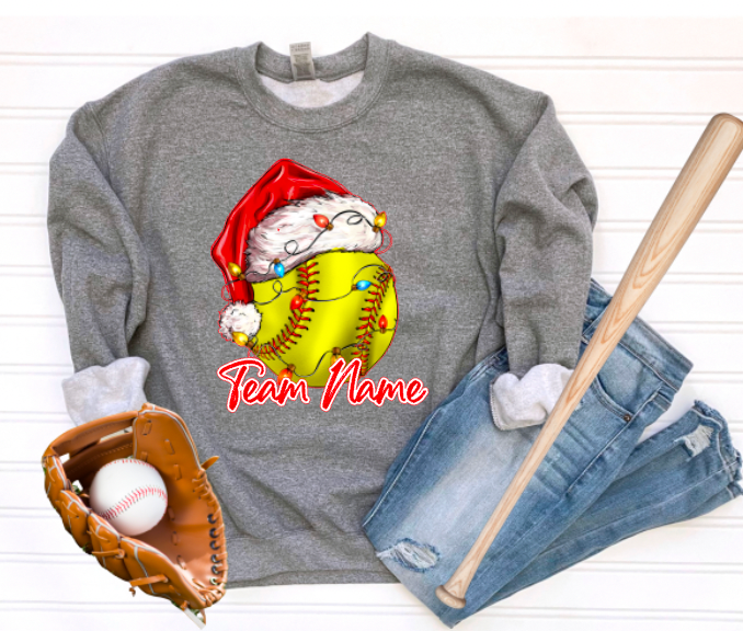 Christmas Sportsball (default color is grey- if you want a different color, include in personalization box)