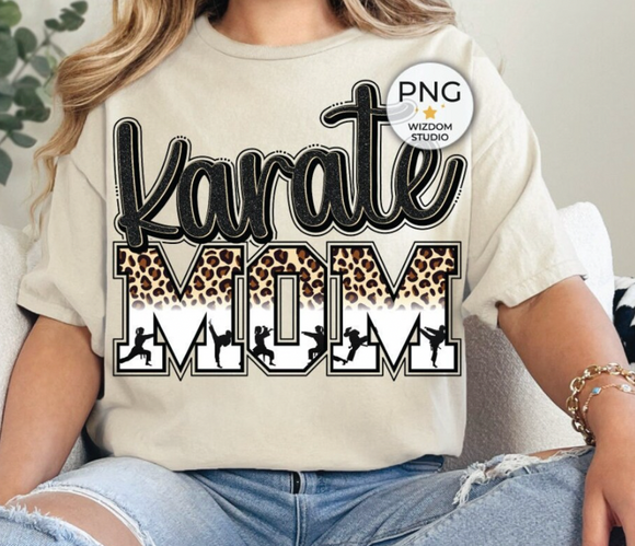 Leopard Karate Mom