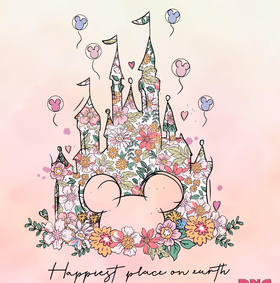 Floral Happiest Place on Earth