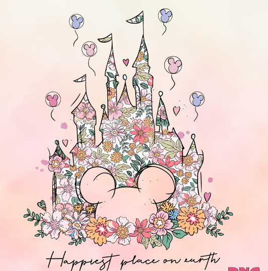 Floral Happiest Place on Earth