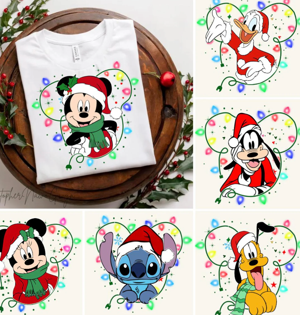 Christmas Characters with Lights