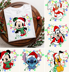 Christmas Characters with Lights