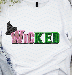 Wicked Faux-Embroidery Crewneck