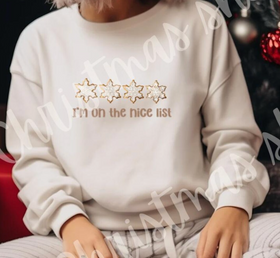 I'm on the Nice List Crewneck