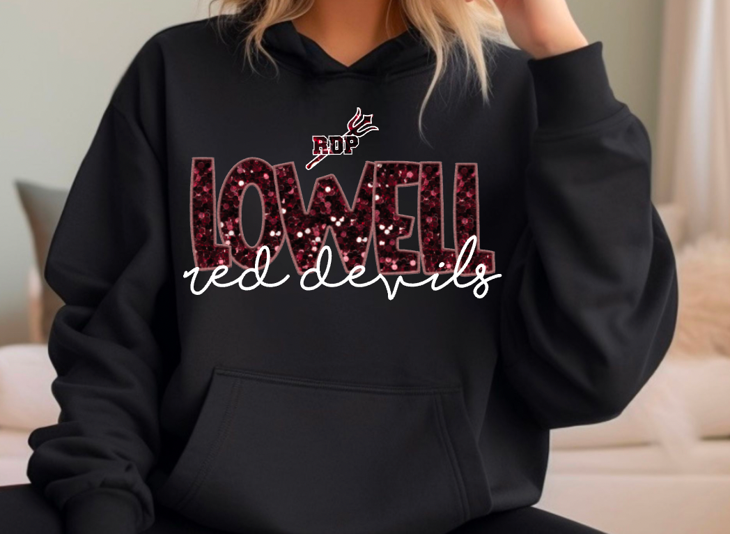 Faux-Sequin Lowell Devils - with RDP
