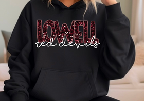 Faux-Sequin Lowell Devils