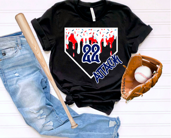 (YourTeam) Baseball Plate Drip