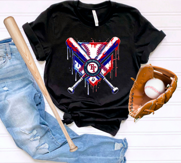 (YourTeam) Baseball Plate and Bats Drip (if you'd like to use logo, email to kassi@msoshop .com)