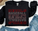 (YourTeam) Baseball Players Stack (include two ink colors and team name in personalization box)-1