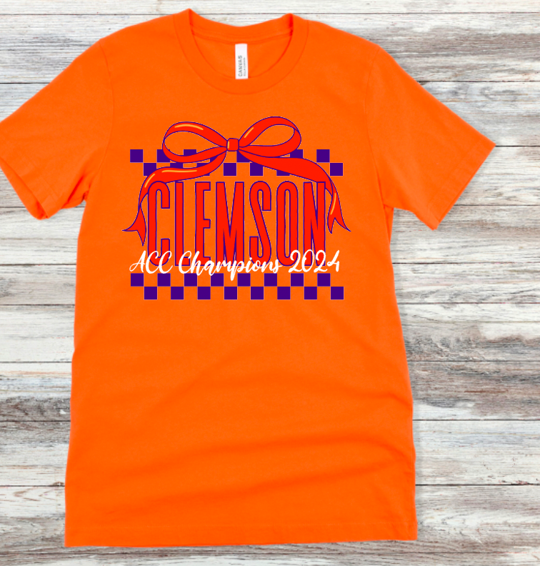 2024 ACC Champs Checkered Bow