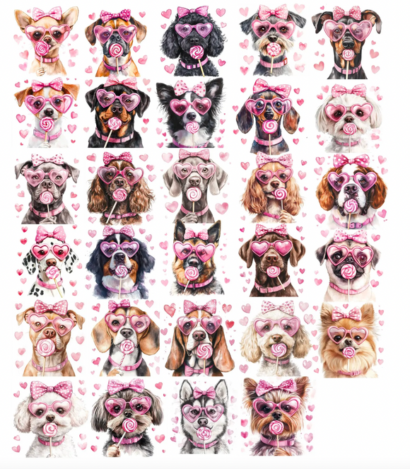 Valentine Coquette Doggies (include breed in personalization box- no other options available)