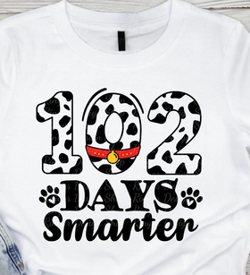 Ms. K 102nd Day Special (unisex tultex fine jersey tees in white)