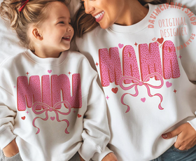 Mama and Me Dotted Bow Set (price includes both)