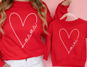 Mama and Me Heart Script Set (price includes both)