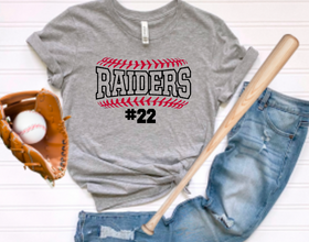 Raiders Baseball Personalized Laces