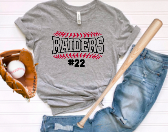 Raiders Baseball Personalized Laces