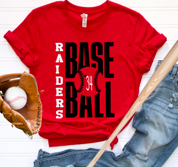 Personalized Raiders Baseball Stack